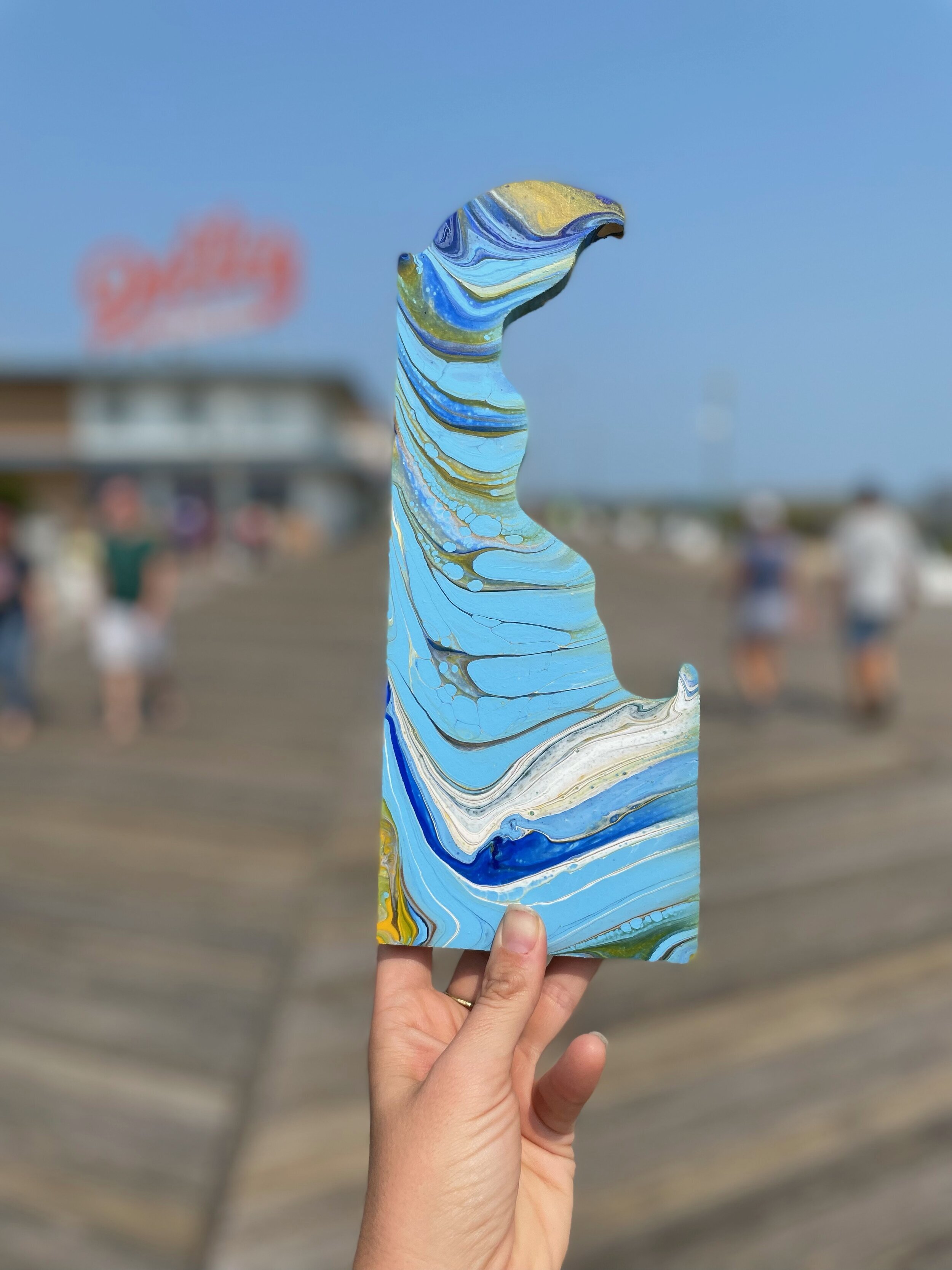 Delaware Acrylic Pour