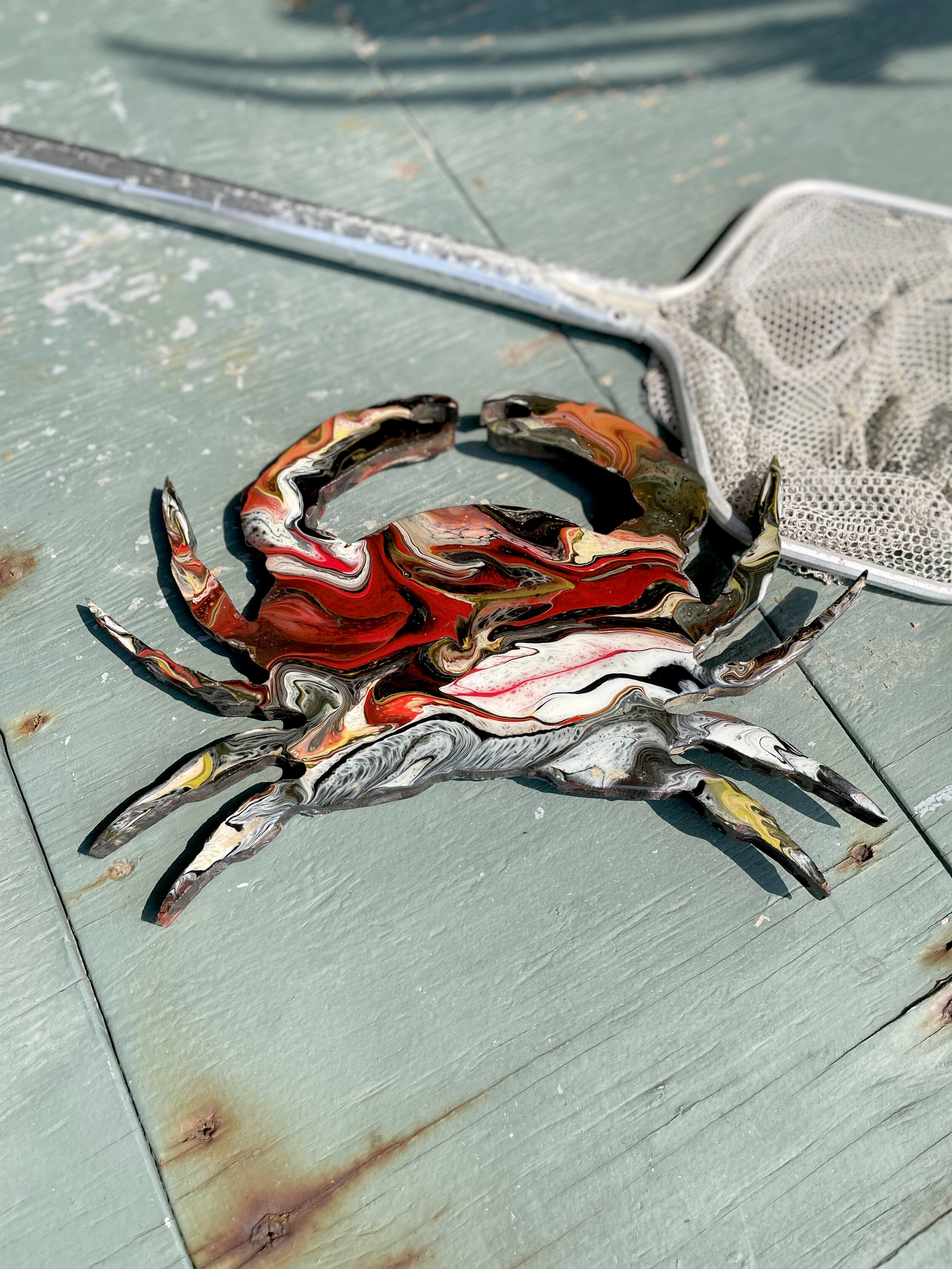Crab Acrylic Pour
