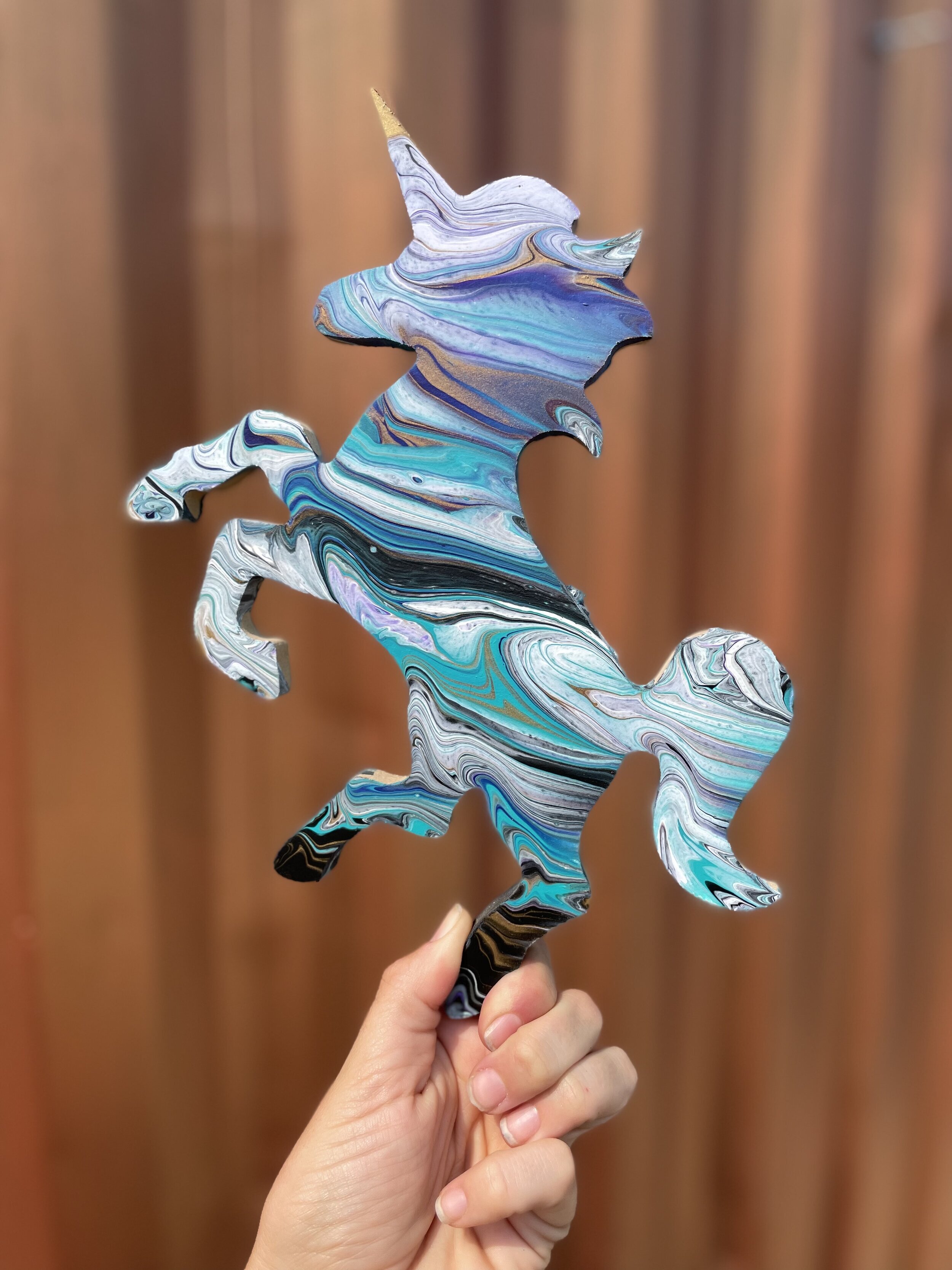 Unicorn Acrylic Pour