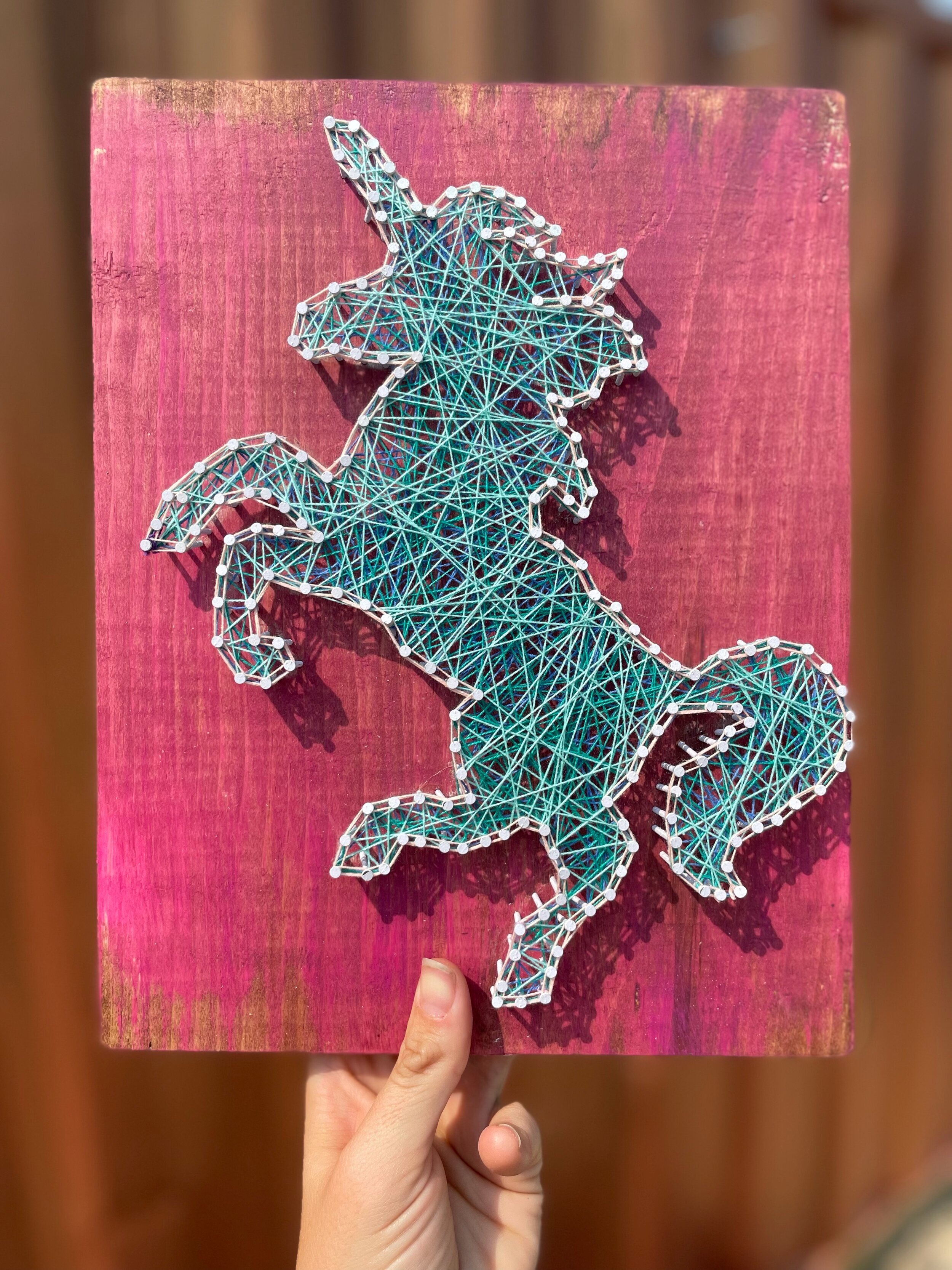 Unicorn String Art
